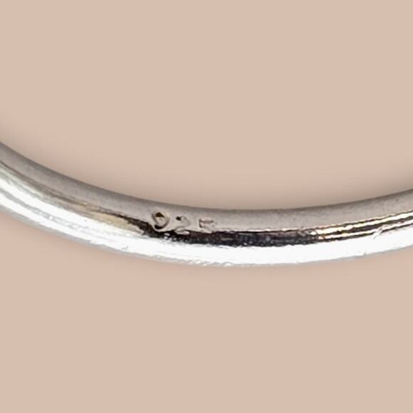 Heart Ring Sterling Silver 925 – Minimalist Dainty Design – Size 6.25 - Picture 6 of 8